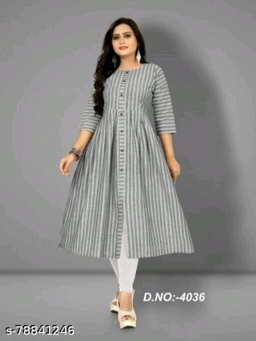 Sejal's Anarkali Kurti Button Pattern 